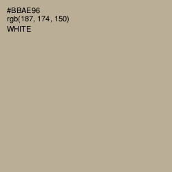 #BBAE96 - Taupe Gray Color Image